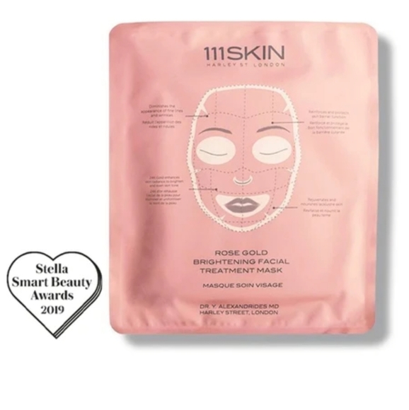 Rose Gold Brightening Facial Treatment Mask 5 pack - Picture 5 of 6